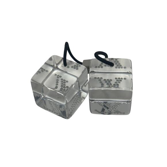 Louis Vuitton LV Transparent Hair Tie Bobbles Silver Clear - Picture 2 of 7